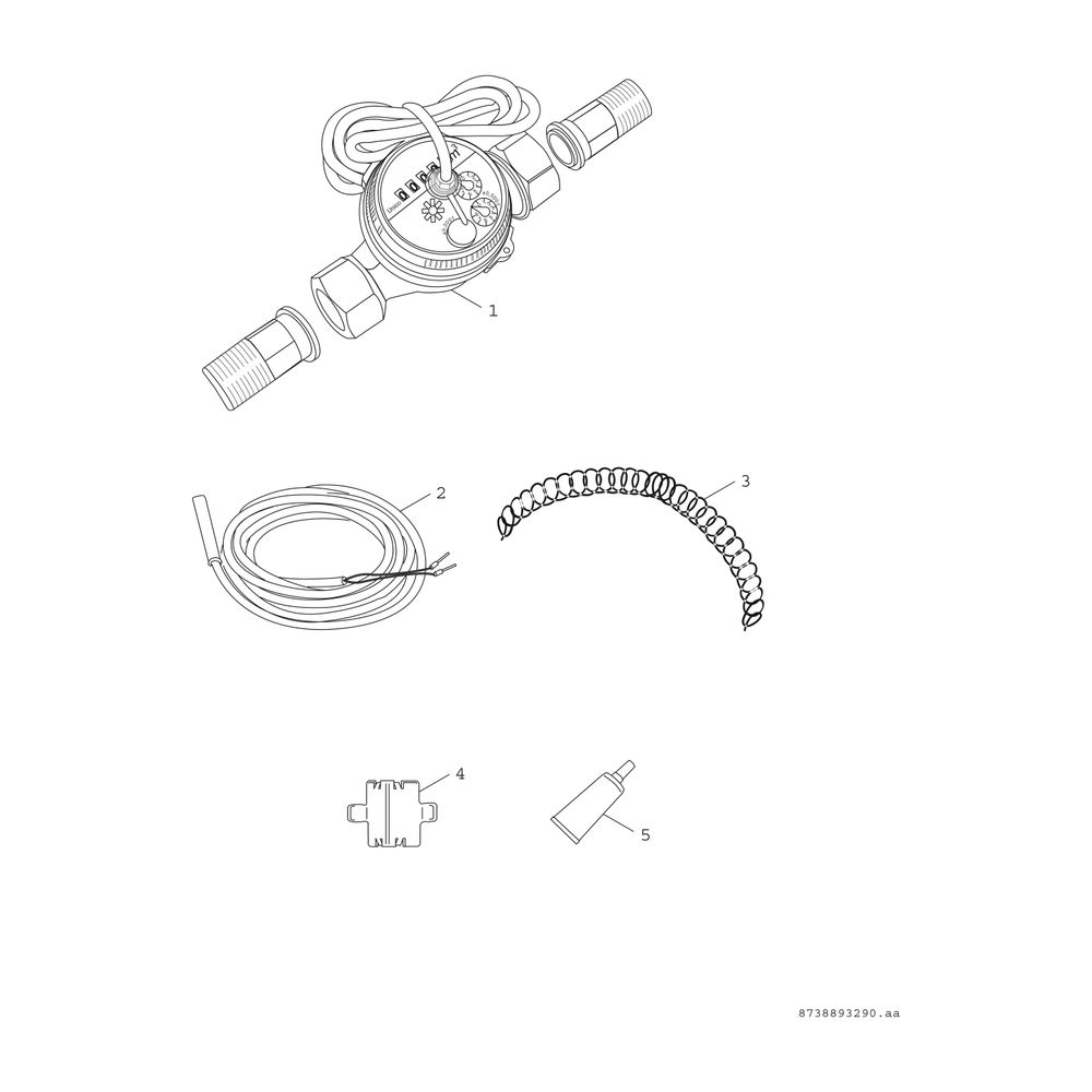 BOSCH Zubehör Solartechnik WMZ 15-2 Wärmemengenzähler bis zu 15 Kollektoren... JUNKERS-7735600128 4054925640113 (Abb. 2)