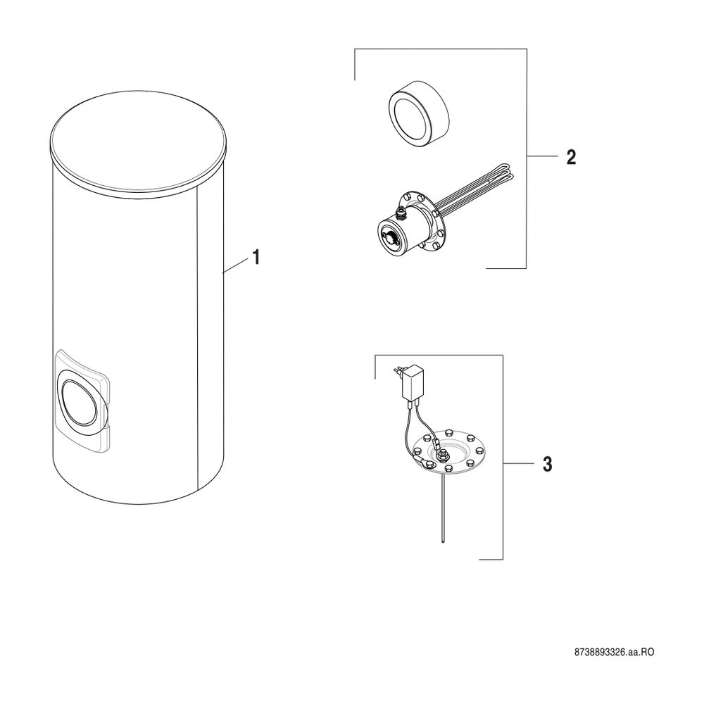 BOSCH bodensteh. Systemspeicher STORA W 500-5 P1 B, 1870x850, 500 L, silber... JUNKERS-7735501572 4057749554147 (Abb. 2)