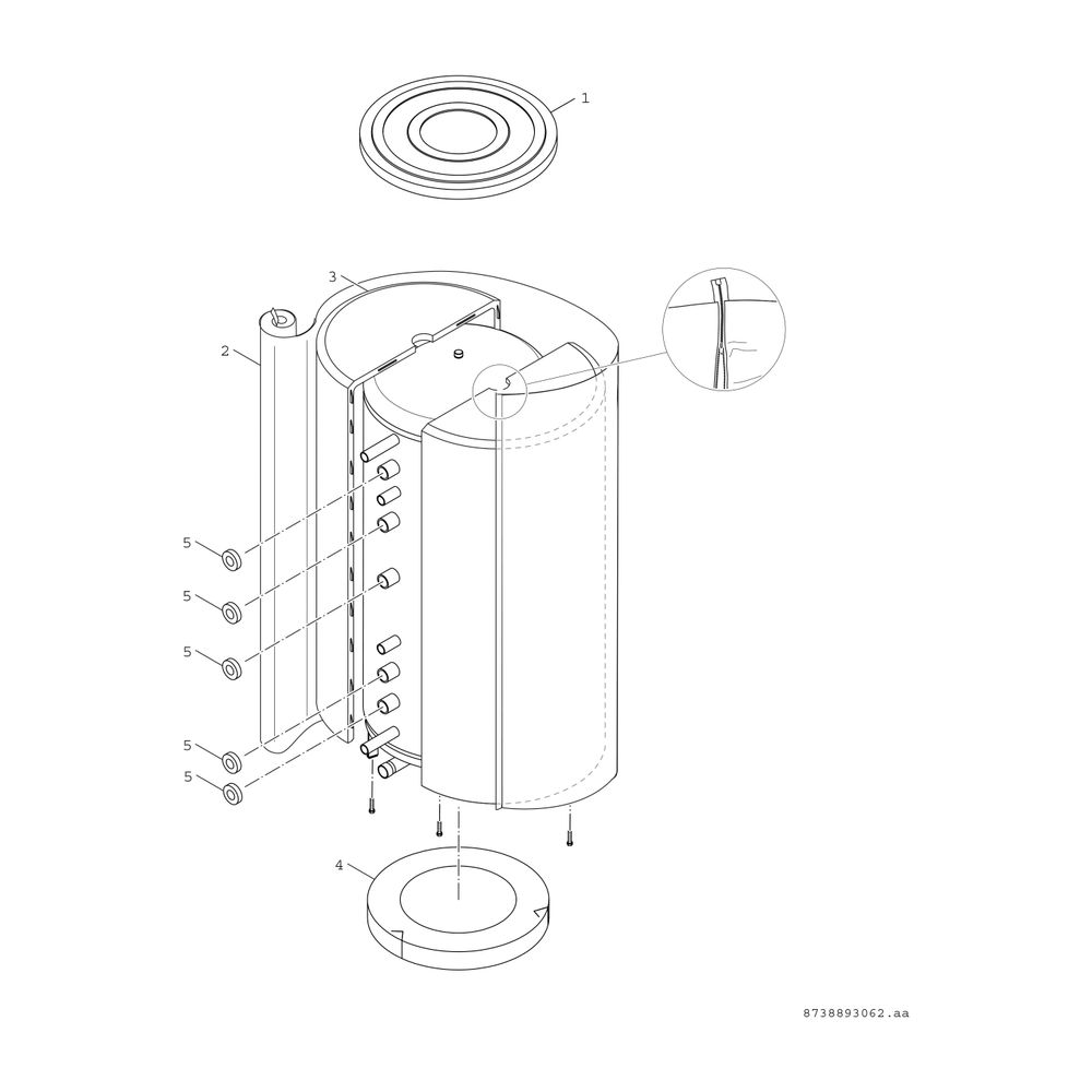 BOSCH Wärmepumpenspeicher STORA CST 500 Kombi-Schichtspeicher, 1830x810, 538 L... JUNKERS-7735500157 4054925603590 (Abb. 3)