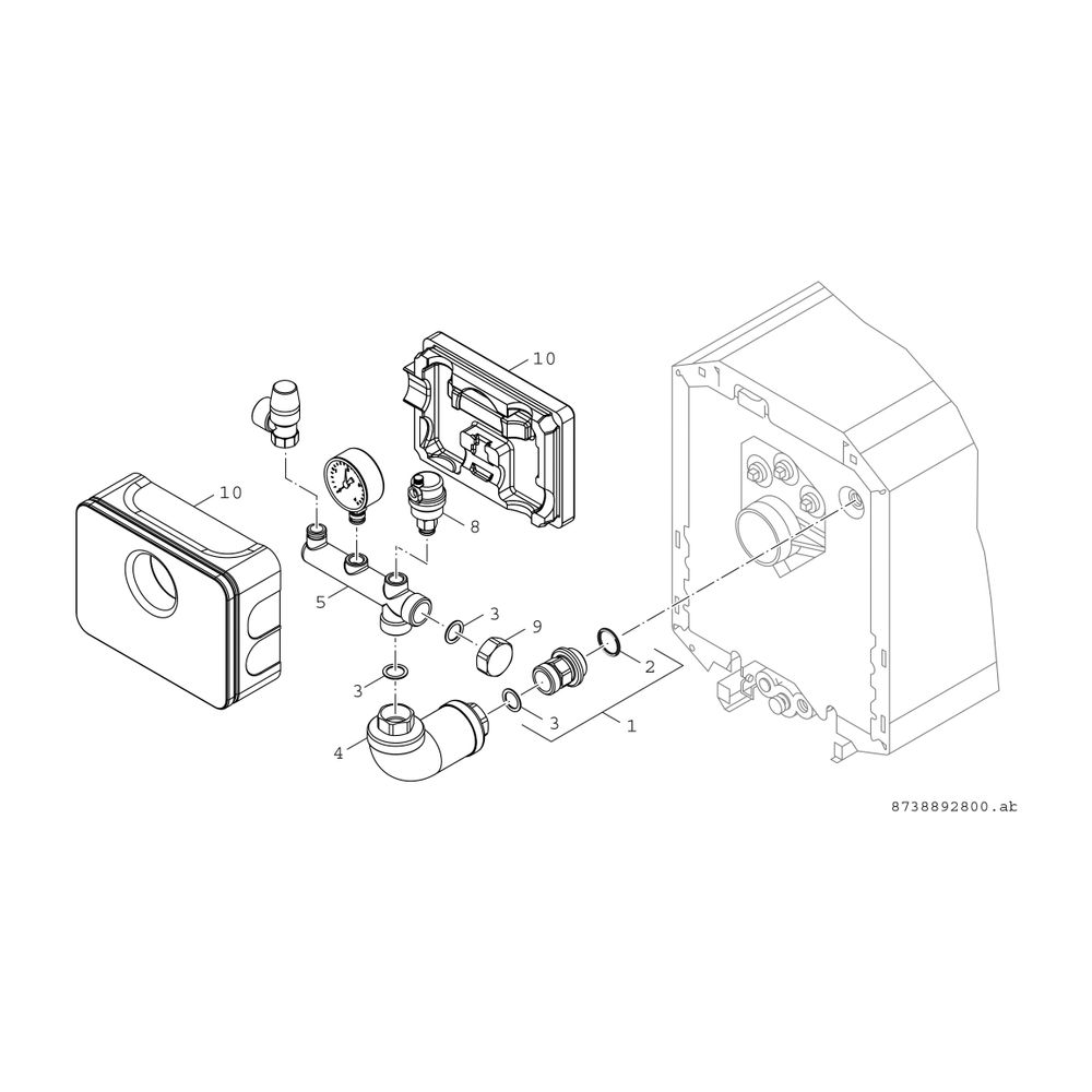 BOSCH Installationszubehör BSS 3 Kesselsicherheitsset f. Ölkessel OC7000F... JUNKERS-8718599390 4054925726633 (Abb. 2)