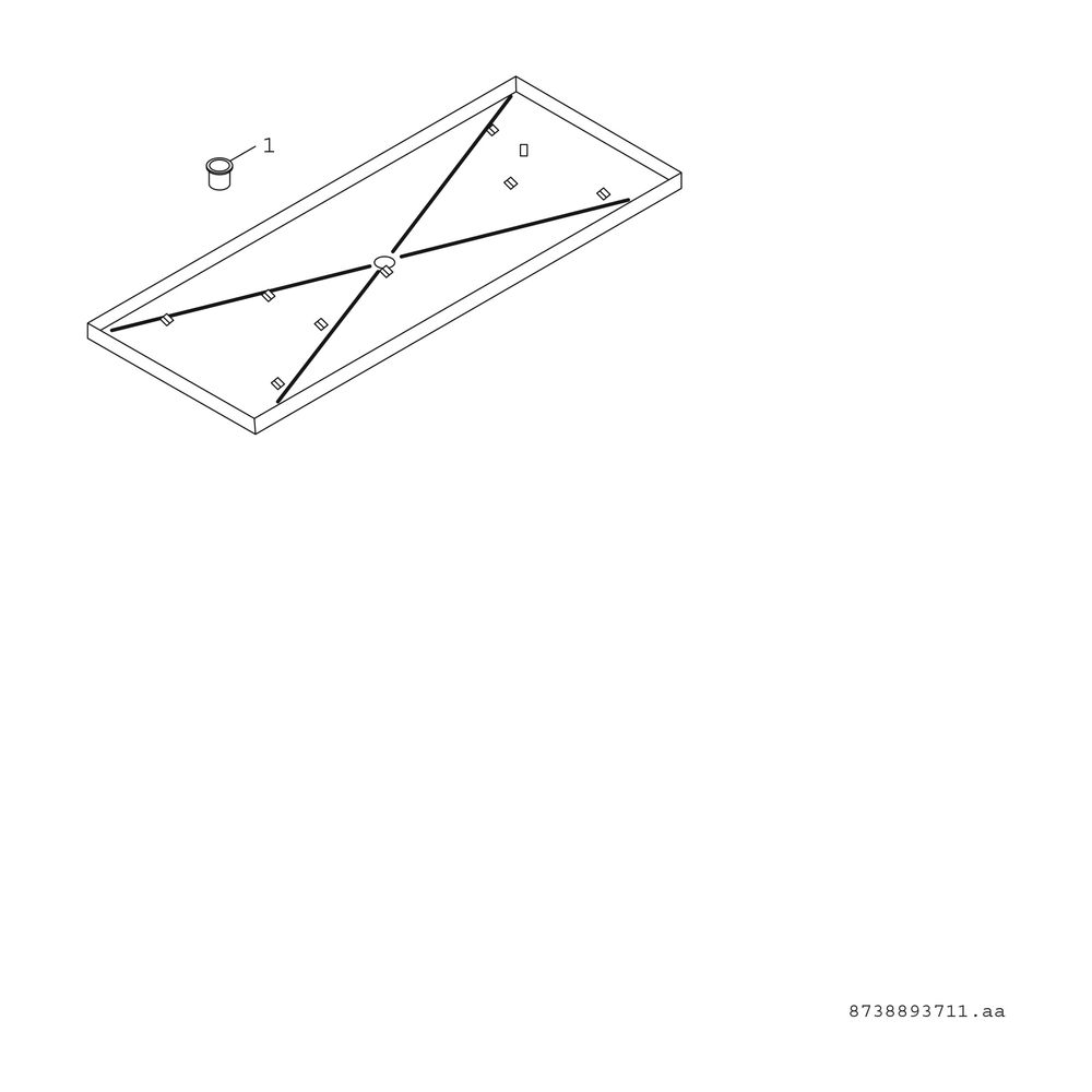 BOSCH Zubehör für Luftwärmepumpen Kondensat-Auffangwanne aus Edelstahl... JUNKERS-8738204655 4051516981020 (Abb. 2)