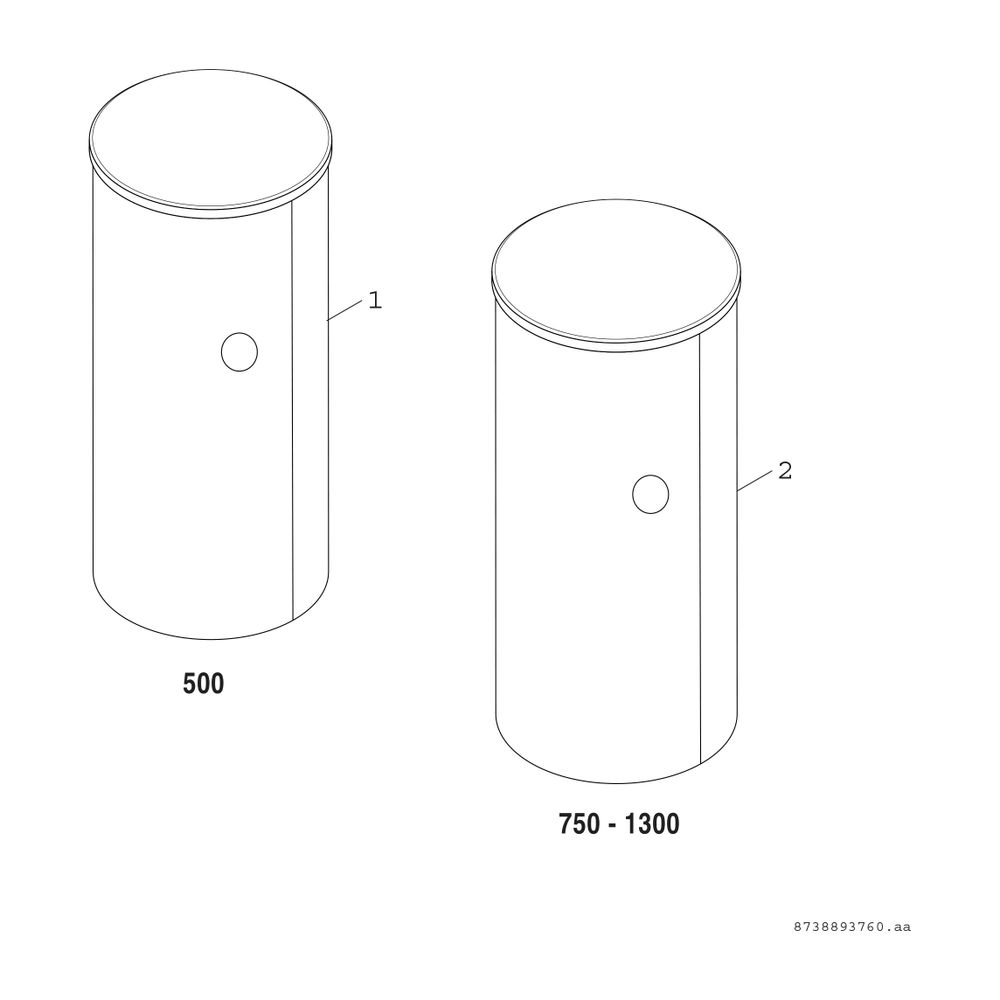 BOSCH Pufferspeicher STORA BS 500-6 ER B Stücklistenkomponente Tank... JUNKERS-8735100473 4057749114679 (Abb. 2)