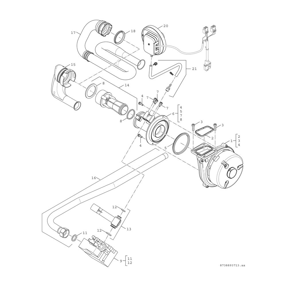 BOSCH Gas-Brennwertkessel, bodenstehend Condens GC8000iF-50, 1009x600x795, 50 kW... JUNKERS-8738808138 4062321613716 (Abb. 7)