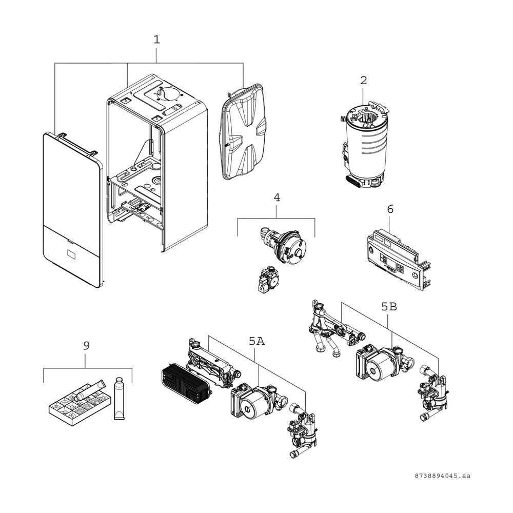 BOSCH Gas-Brennwertgerät, wandhängend Condens GC7000iW 14-1 21, weiß... JUNKERS-7736901910 4062321151713 (Abb. 2)