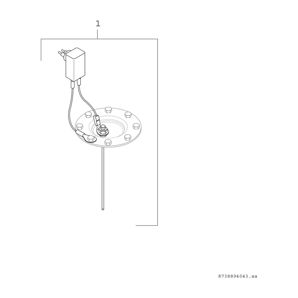 BOSCH Fremdstromanode M8 für Korrosionsschutz von email. Speicher... JUNKERS-3868354 4047416871431 (Abb. 2)