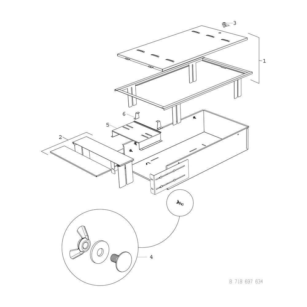 BOSCH Zubehör für Wohnungsstationen Unterputzkasten kurz, 850x470x195mm... JUNKERS-7733600045 4057749087829 (Abb. 3)