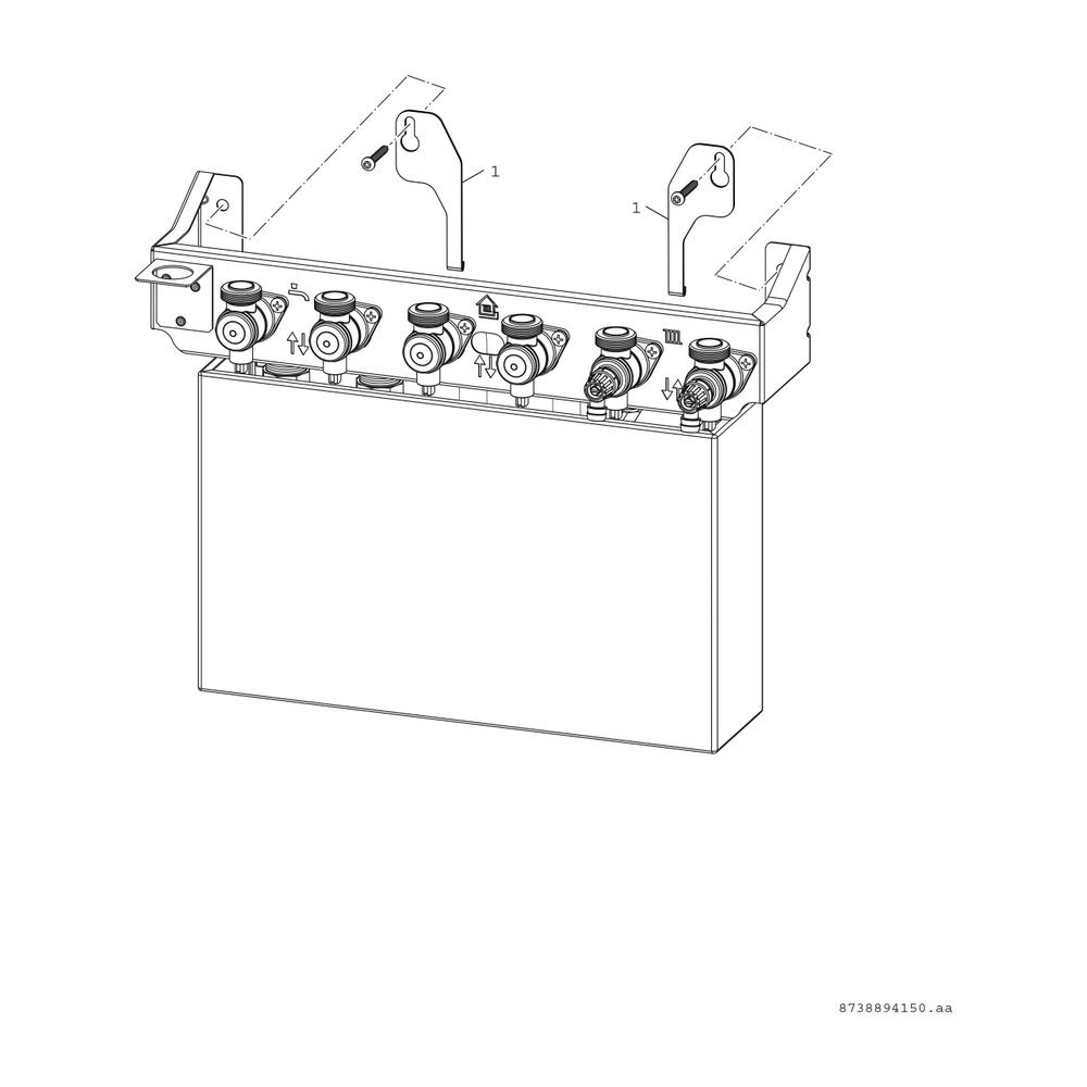 BOSCH Zubehör für Wohnungsstationen Design Blende, passend für Adapterkit... JUNKERS-7733600251 4057749110671 (Abb. 3)