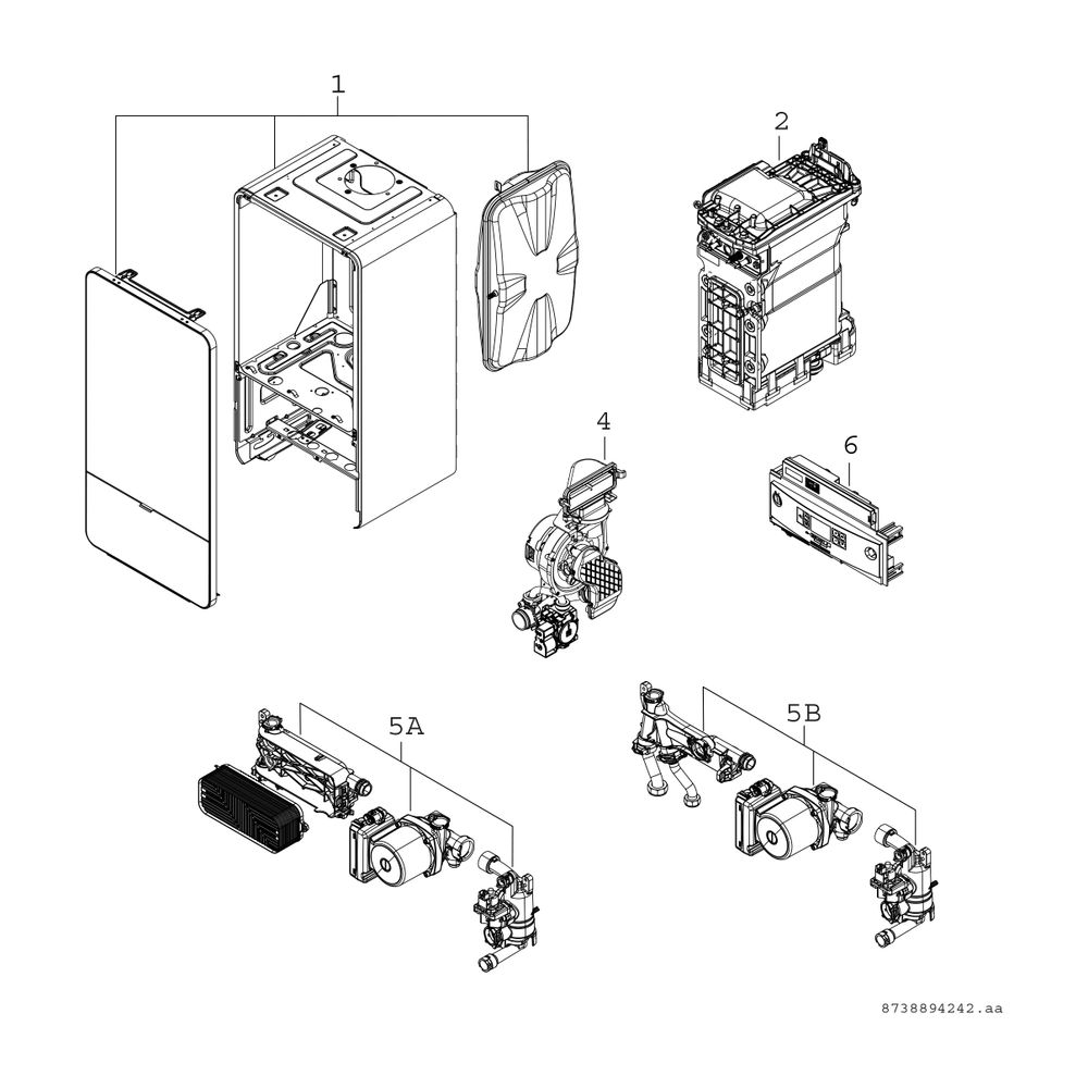 BOSCH Gas-Brennwertgerät, wandhängend Condens GC7000iW 35 C 23/21, weiß... JUNKERS-7736901101 4057749222176 (Abb. 2)