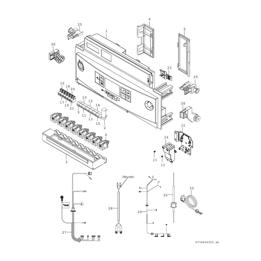 BOSCH Gas-Brennwertgerät, wandhängend Condens GC7000iW 14-1 21, weiß... JUNKERS-7736901910 4062321151713 (Abb. 7)