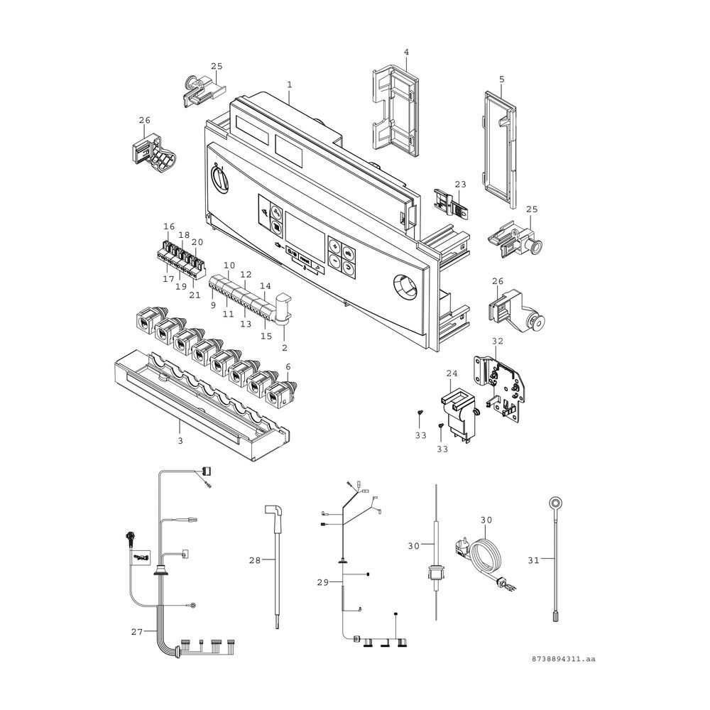 BOSCH Gas-Brennwertgerät, wandhängend Condens GC7000iW 35 C 23/21, weiß... JUNKERS-7736901101 4057749222176 (Abb. 7)