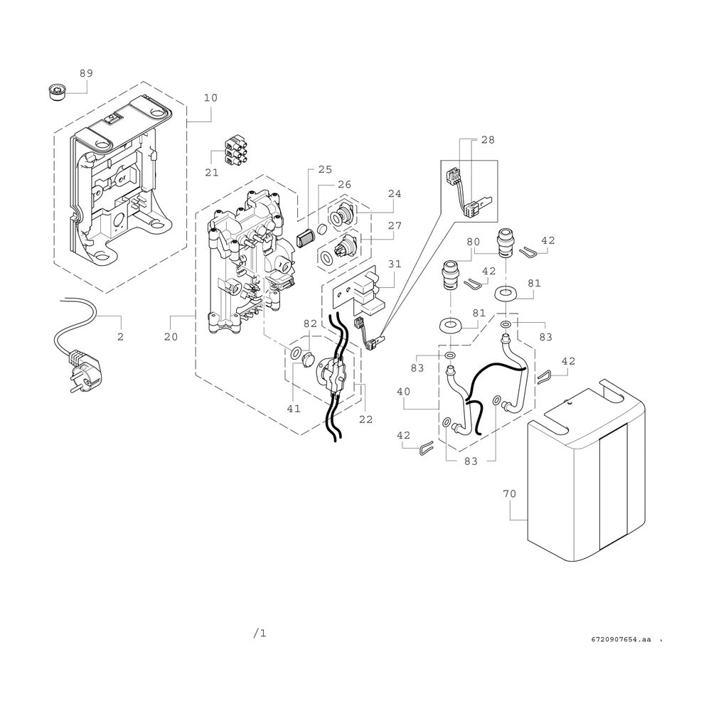 Junkers Bosch elektronischer Kleindurchlauferhitzer 3,6kW TR4000 4ET Untertischmont... JUNKERS-7736504689 4057749719560 (Abb. 2)