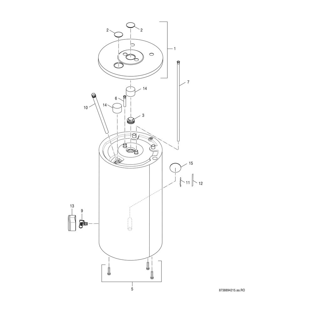 BOSCH untensteh. Systemspeicher STORA W 120-5 O1 A, 980x600, 115 L, silber... JUNKERS-8732910201 4057749432674 (Abb. 3)