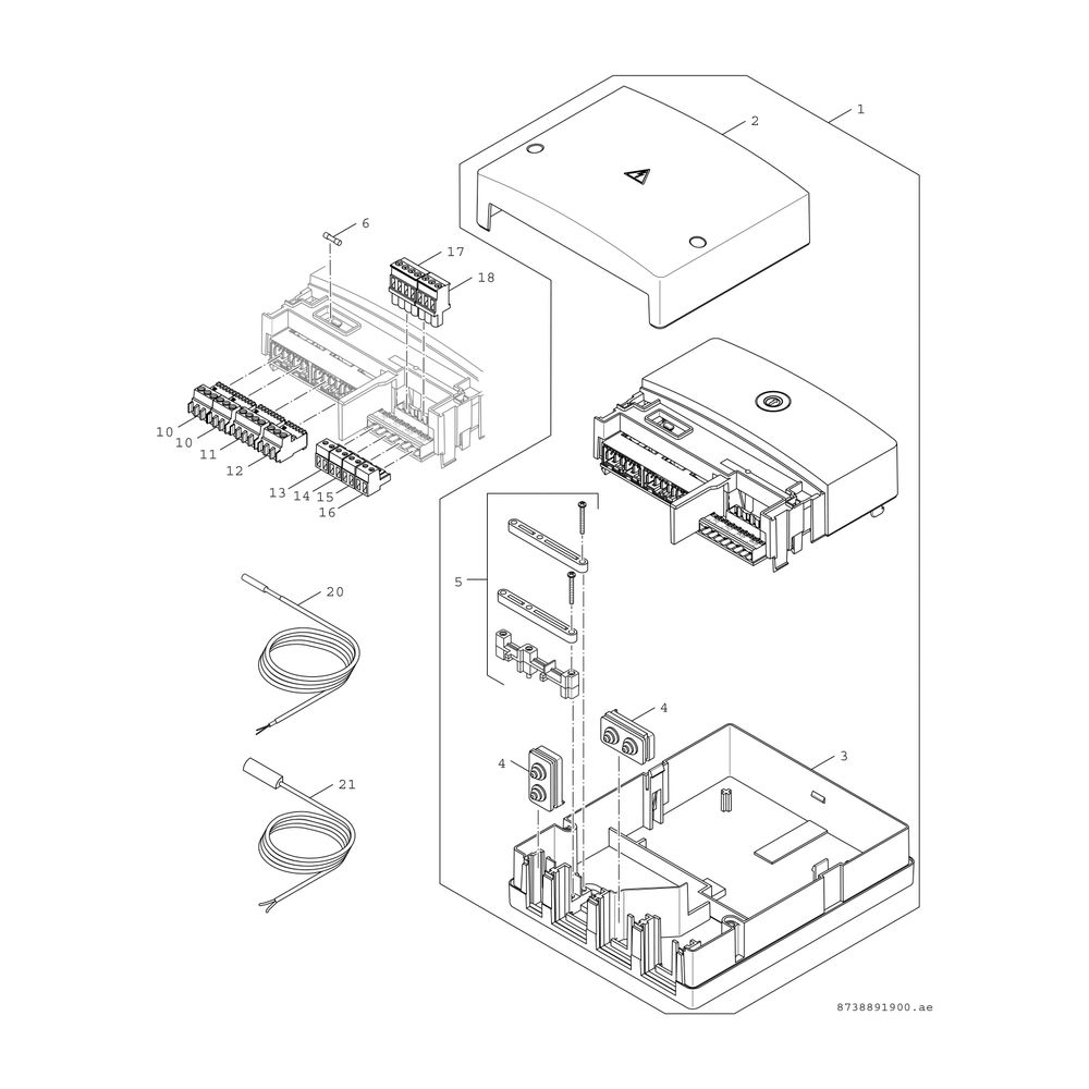 Junkers Bosch Solarmodul MS 100, 151x184x61mm für Basis-Solaranlage mit 4 Zusatzopt... JUNKERS-7738101067 4062321590505 (Abb. 3)