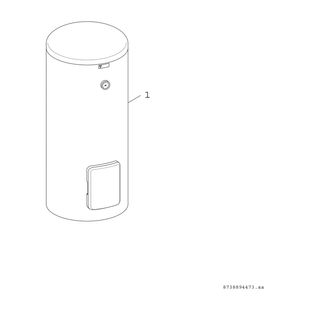 BOSCH Wärmepumpenspei. STORA WH 450 LP1B 1921x750, 433 L, zylindrisch, silber... JUNKERS-8735100644 4057749602411 (Abb. 2)