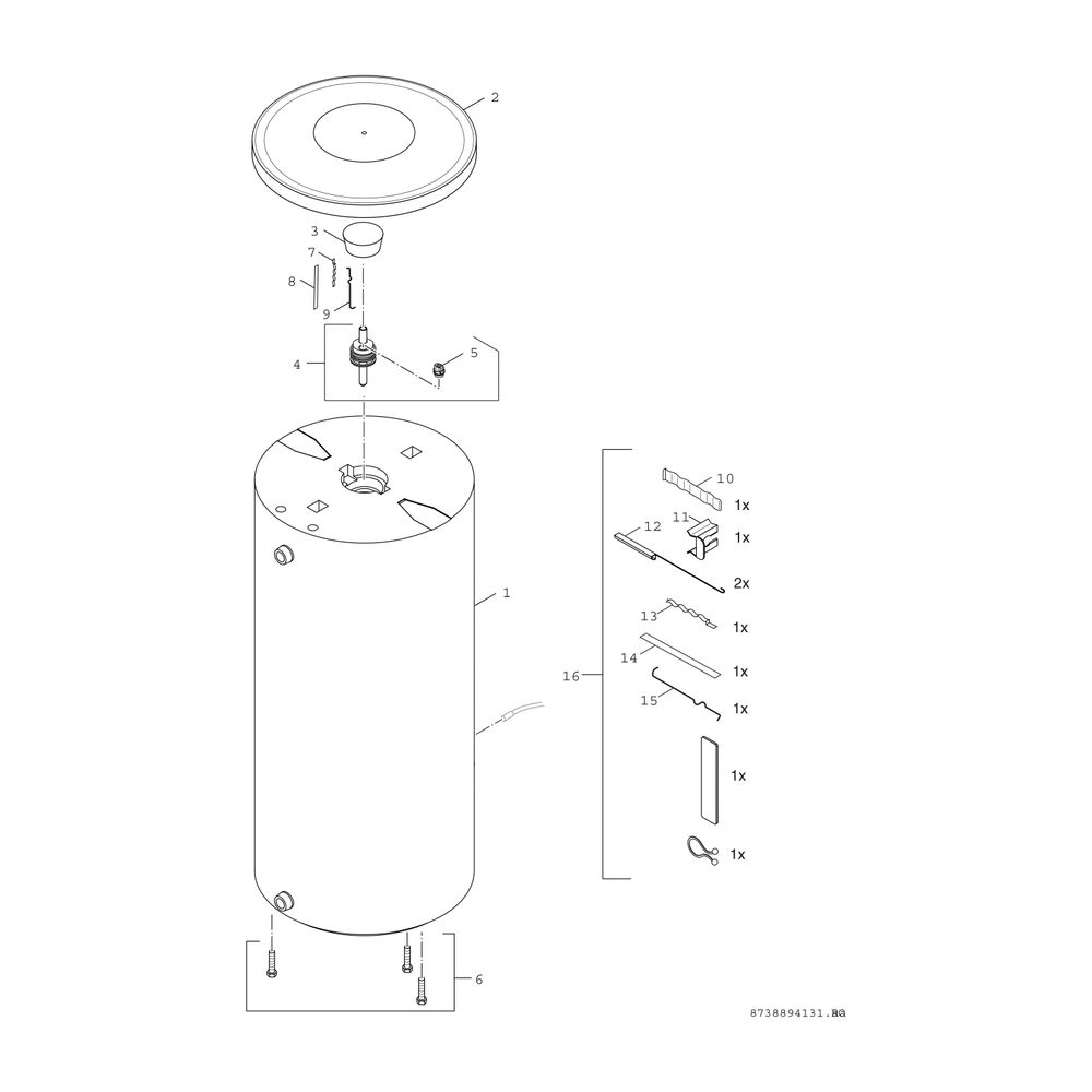 BOSCH Pufferspeicher STORA BH 300-5 K1 C für Wärmepumpen, 1495x670, 300 L, silber... JUNKERS-7735501563 4057749417596 (Abb. 3)