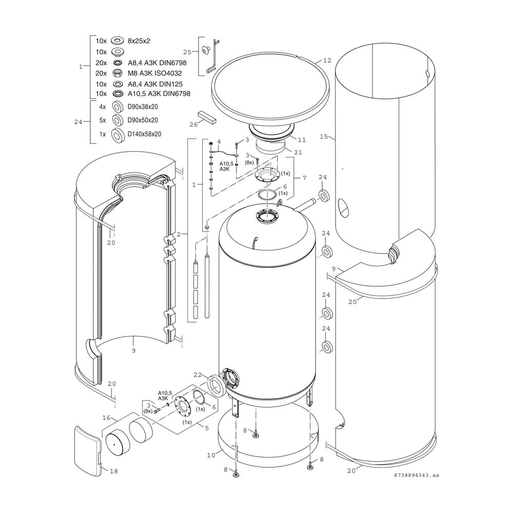 BOSCH bodensteh. Systemspeicher STORA W 750-5 P1 B, 1920x1030, 750 L, silber... JUNKERS-7735501609 4057749556059 (Abb. 3)