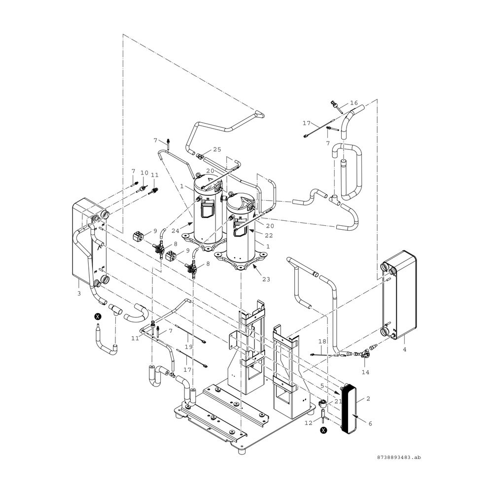 BOSCH Solewärmepumpe SUPRAECO T 220-2 HT 1620x700x750, 21 kW, offenes Modbus... JUNKERS-8738207497 4057749087591 (Abb. 6)