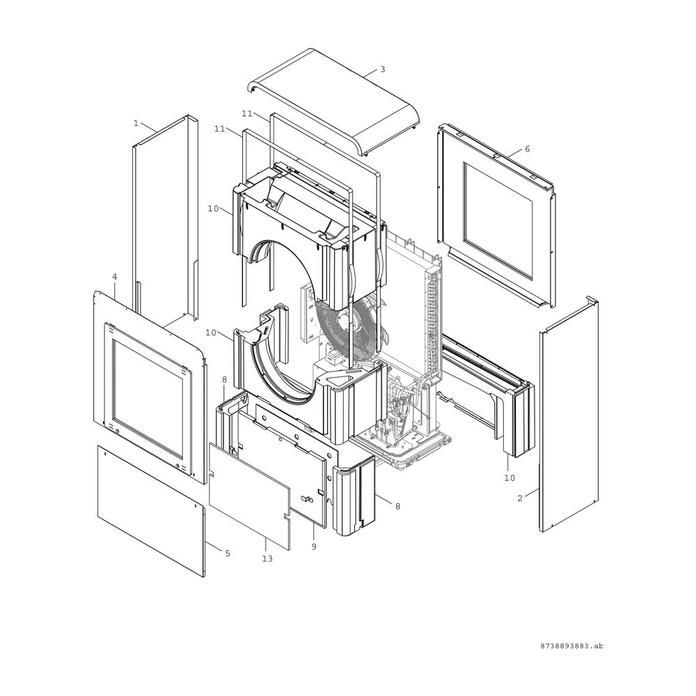 BOSCH Luftwärmepumpe CS7000iAW 13 IR-T Wärmepumpe zur Innenaufstellung... JUNKERS-8738208682 4057749558008 (Abb. 3)