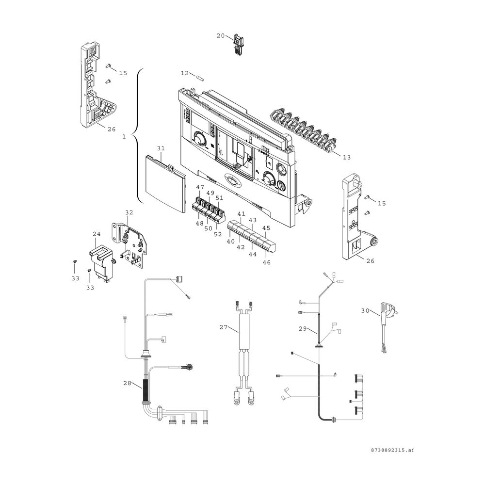 BOSCH Gas-Brennwertgerät, wandhängend CERAPUR ZSB 14-5.2 C21, 840x440x350,14kW... JUNKERS-7736901748 4062321011994 (Abb. 7)