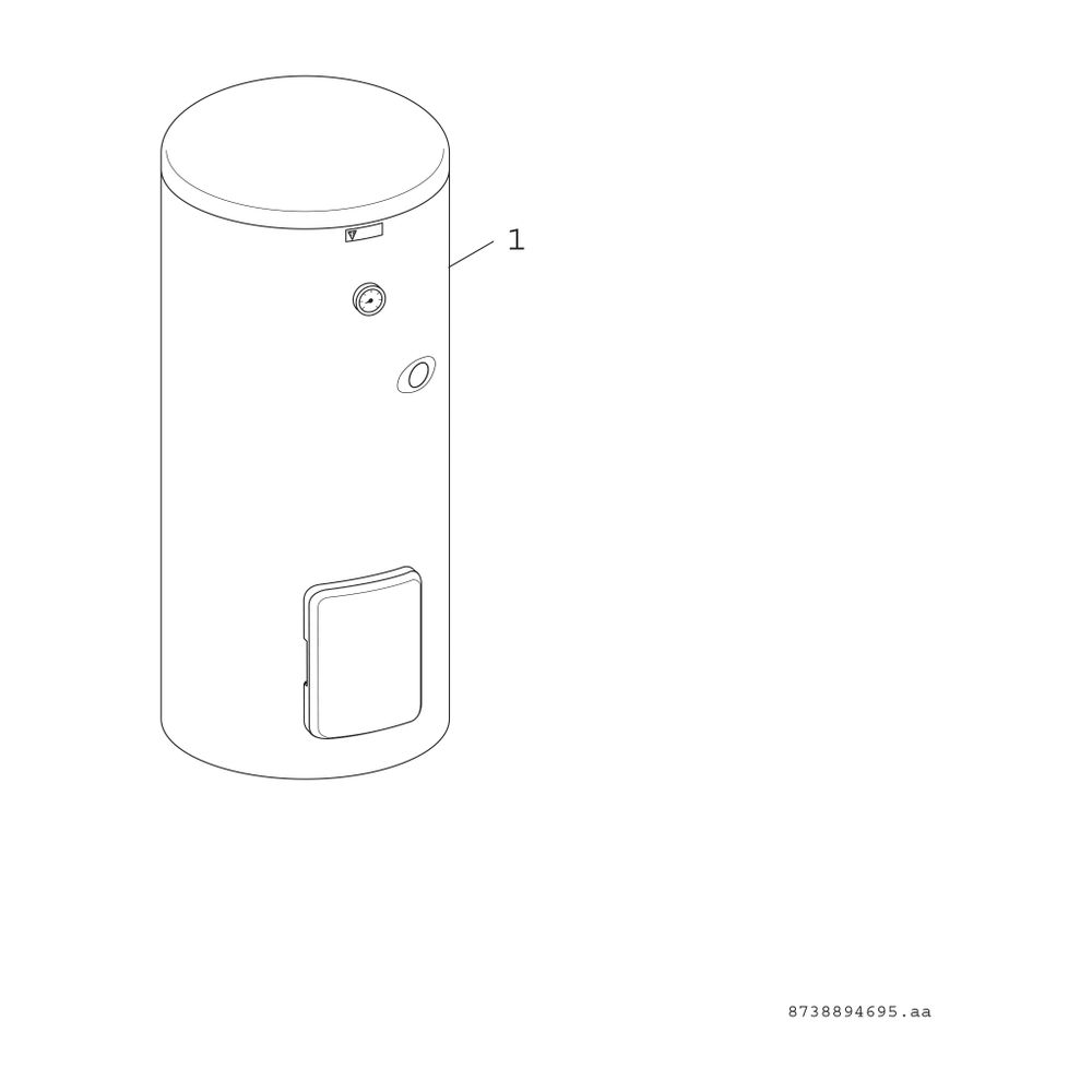 BOSCH bivalenter Warmwasserspei. STORA WPS 490-1 EP 1 C, 1921x700, 419L, silber... JUNKERS-8732921685 4057749811776 (Abb. 2)