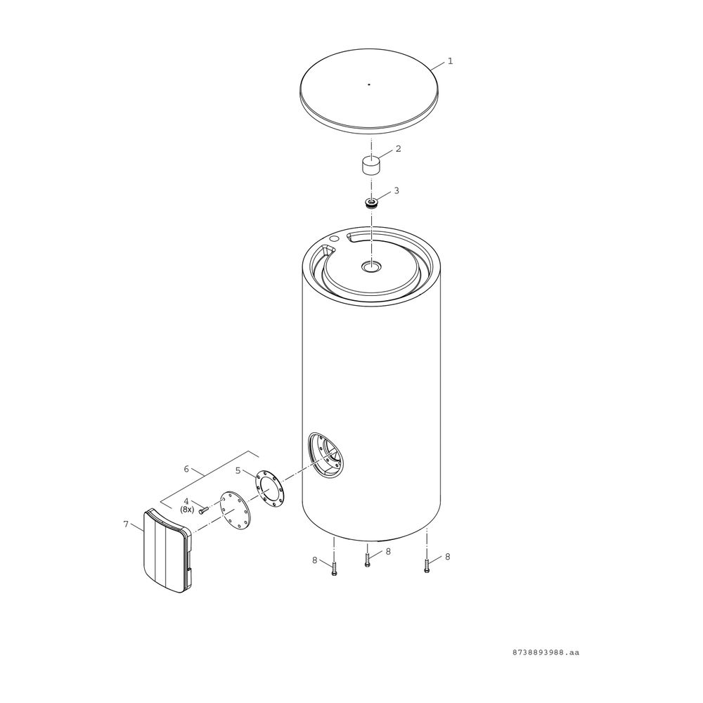 BOSCH Edelstahlspei. STORA SW 200 P 1 A 1560x600, 200 L, silber/schwarz... JUNKERS-7735500507 4054925970647 (Abb. 3)