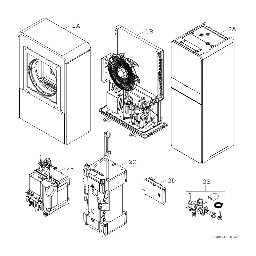 BOSCH Luft/Wasser-Wärmepumpe Compress CS7000i AW 13 IRMS, innen, solaroptim.... JUNKERS-7739614328 4057749595867 (Abb. 9)