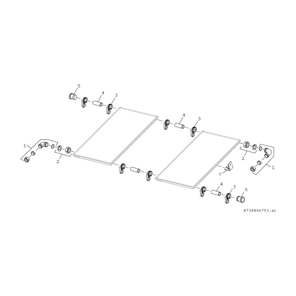 BOSCH Zubehör Solartechnik WFS 22 Flachdach-Anschlussset für SO4000TF... JUNKERS-7735600334 4057749411891 (Abb. 3)