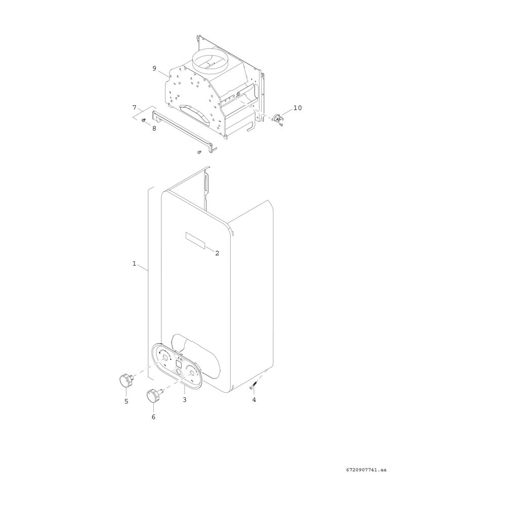 BOSCH Gas-Durchlaufwarmwasserbereiter Therm 4300 T4304 14 D 23, 655x350x225... JUNKERS-7736505703 4062321123437 (Abb. 3)