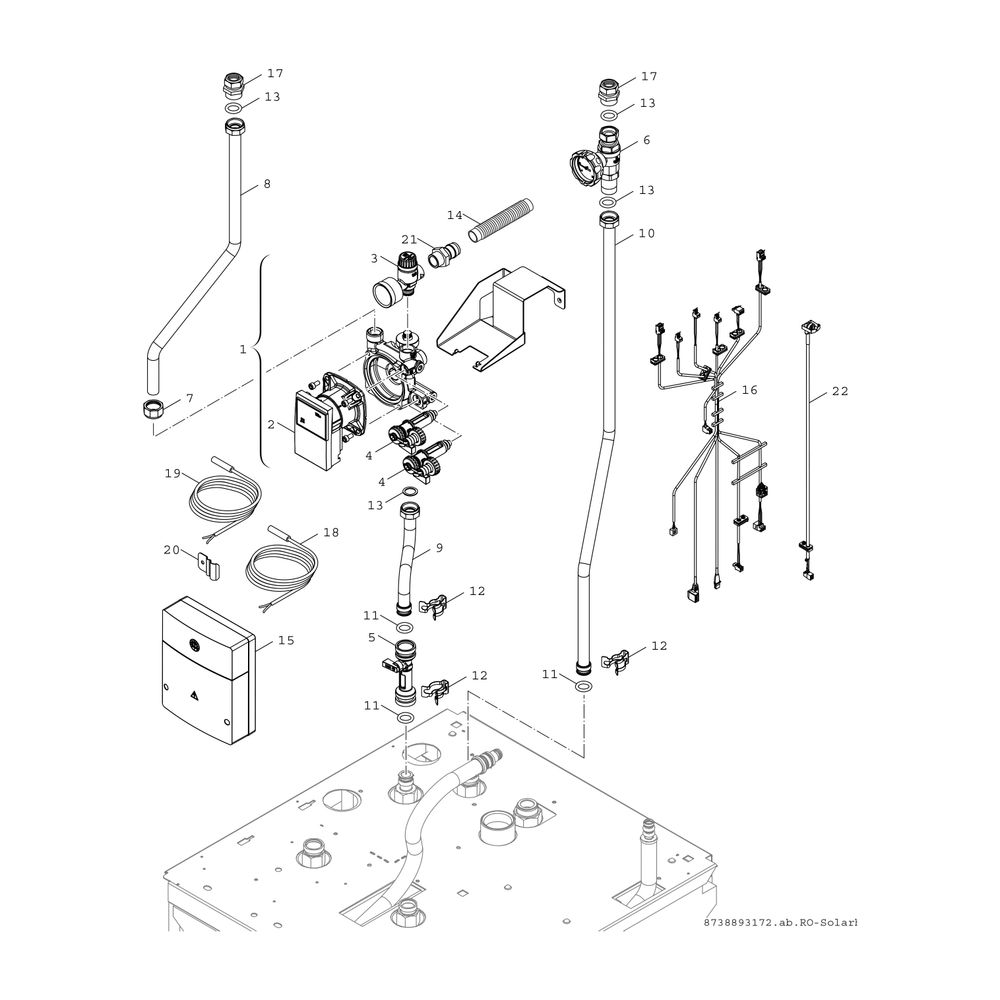 BOSCH Gas-Brennwertgerät, Kompaktmodul Condens GC 9000i WM 30/210 SB 23... JUNKERS-7738100781 4057749429193 (Abb. 10)