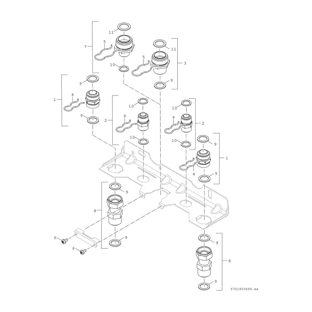 BOSCH Installationszubehör IW-MV-1 Montageanschlussplatte Erdgas... JUNKERS-7738112657 4057749836397 (Abb. 2)