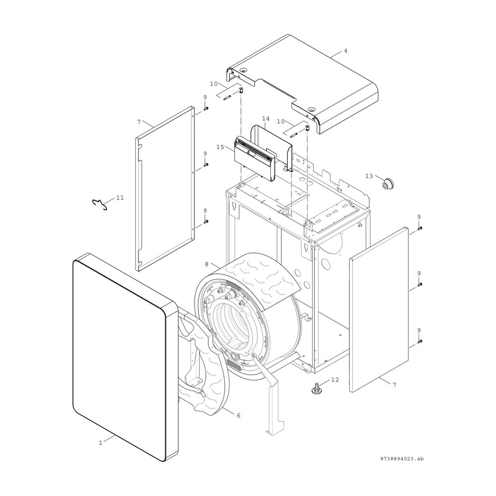 BOSCH Gas-Brennwertkessel, bodenstehend Condens GC8000iF-50, 1009x600x795, 50 kW... JUNKERS-8738808138 4062321613716 (Abb. 4)