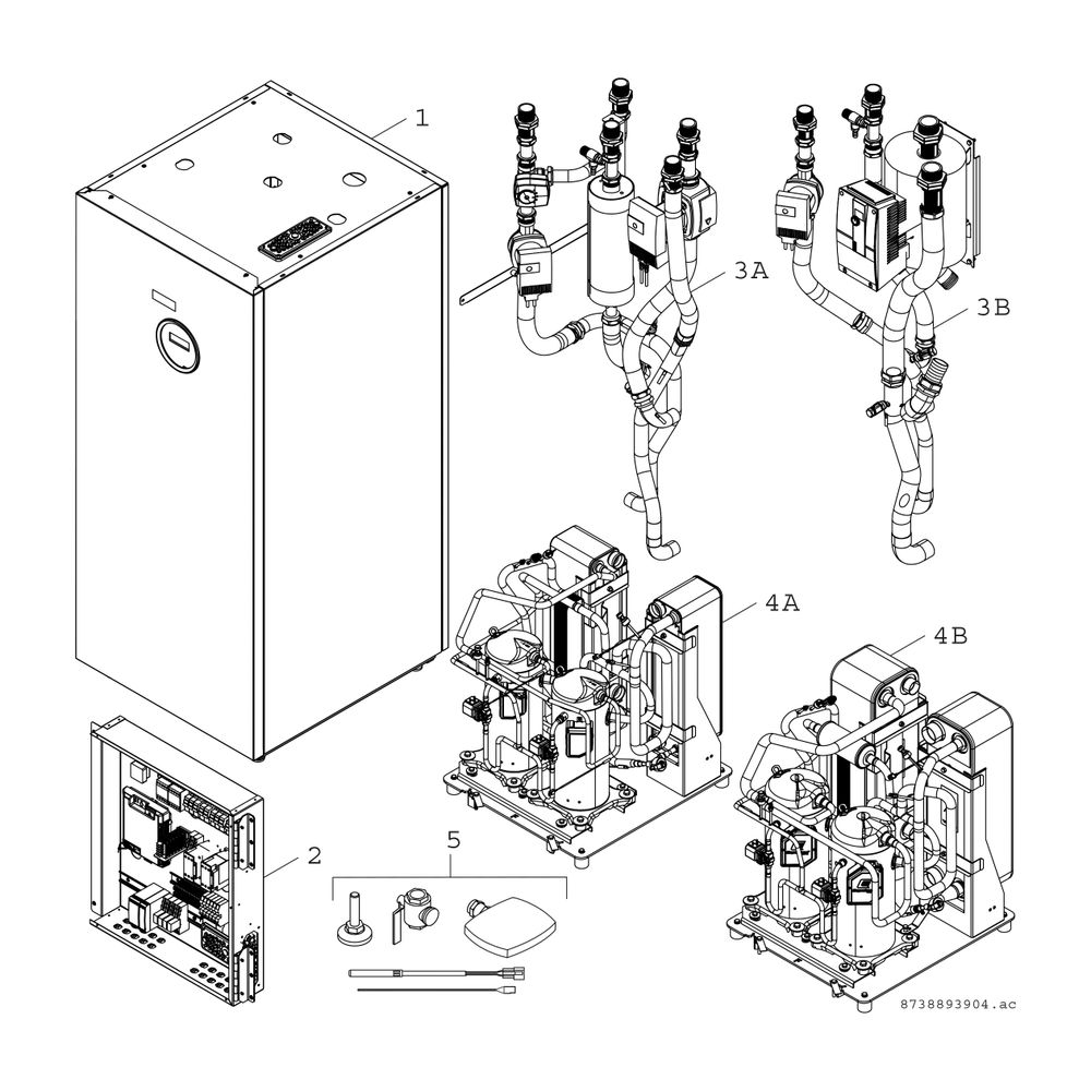 BOSCH Solewärmepumpe SUPRAECO T 480-2 HT 1620x700x750, 47 kW, offenes Modbus... JUNKERS-8738207500 4057749087621 (Abb. 2)