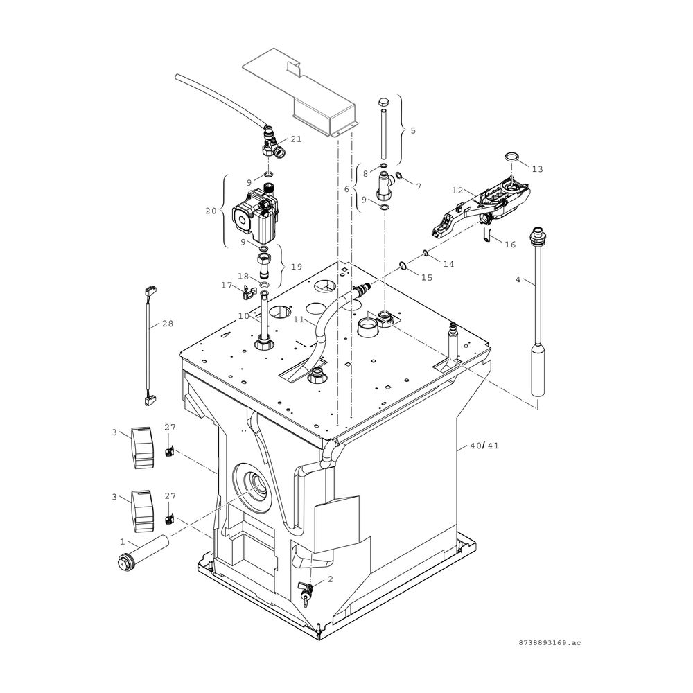 BOSCH Gas-Brennwertgerät, Kompaktmodul Condens GC 9000i WM 20/100 SB 23... JUNKERS-7738100769 4057749429070 (Abb. 9)