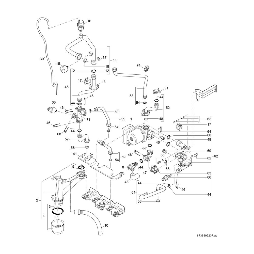 BOSCH Gas-Brennwertgerät, wandhängend Condens GC9001iW 20 E 21/23, weiß... JUNKERS-7736701340 4057749234988 (Abb. 6)