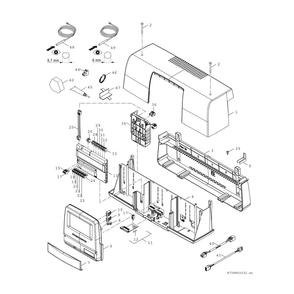 Bosch Systemregler CC 8313, 274x653x253mm für Wärmeerzeuger über 70kW... JUNKERS-8732907924 4057749747419 (Abb. 3)