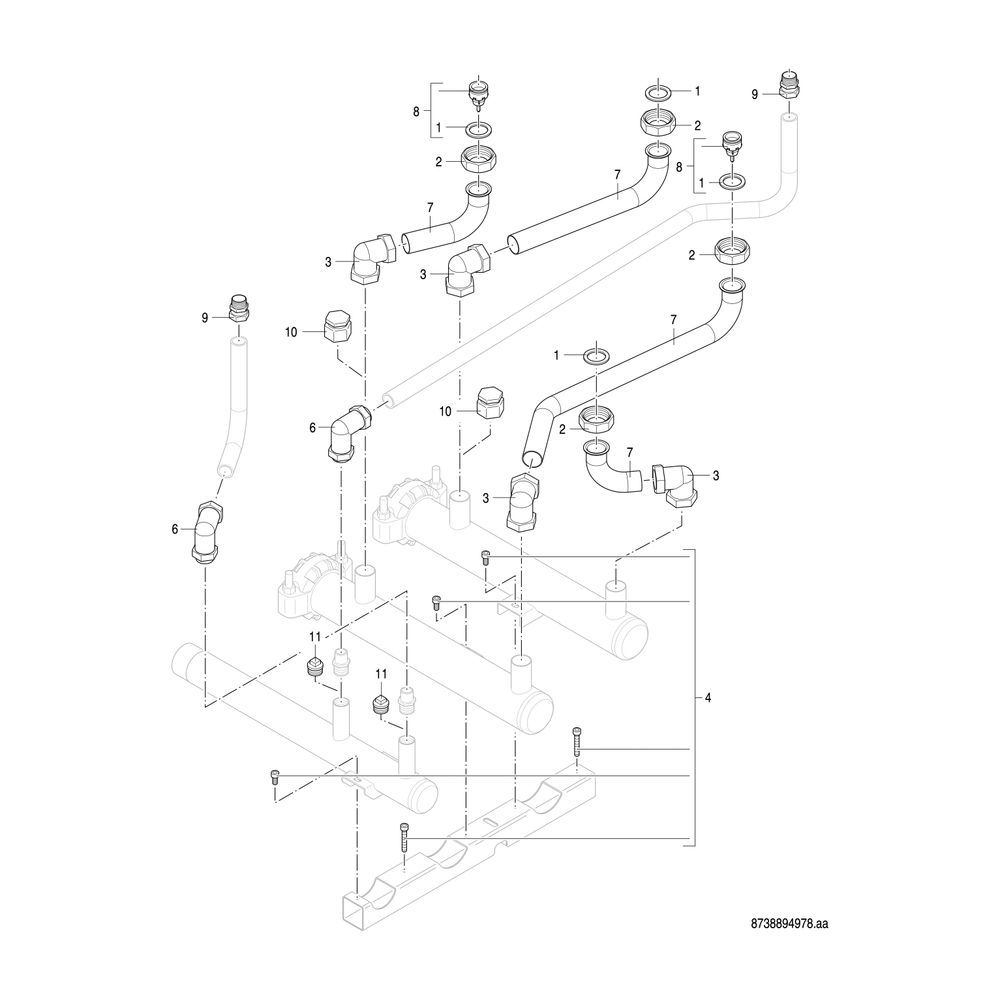 BOSCH Gas-Brennwertgerät, wandhängend GC7000 WP 70 23, 980x520x469... JUNKERS-7736701647 4057749761996 (Abb. 11)