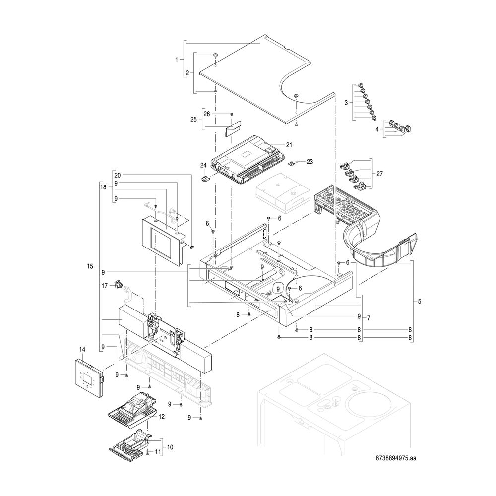 BOSCH Gas-Brennwertgerät, wandhängend GC7000 WP 70 23, 980x520x469... JUNKERS-7736701647 4057749761996 (Abb. 7)