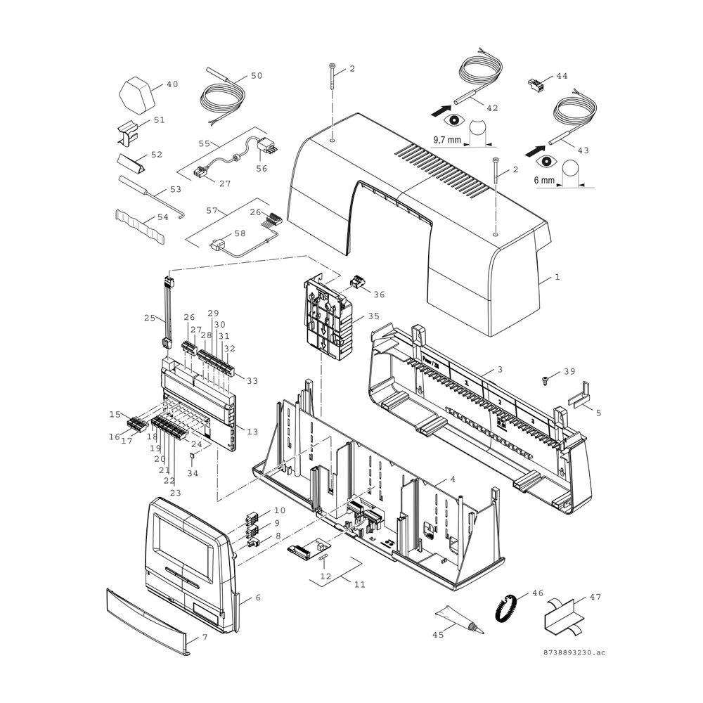 Bosch Systemregler CC 8311, 274x653x253mm für Wärmepumpen größerer Leistung... JUNKERS-7736603788 4062321029913 (Abb. 3)