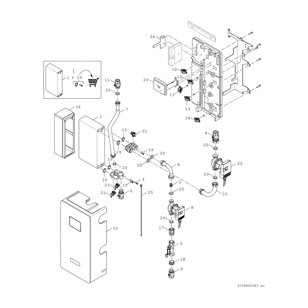 BOSCH Zubehör Solartechnik SBT 220-3 S Solarstation m. Systemtrennung,bis 220m2... JUNKERS-7735600422 4057749572219 (Abb. 3)