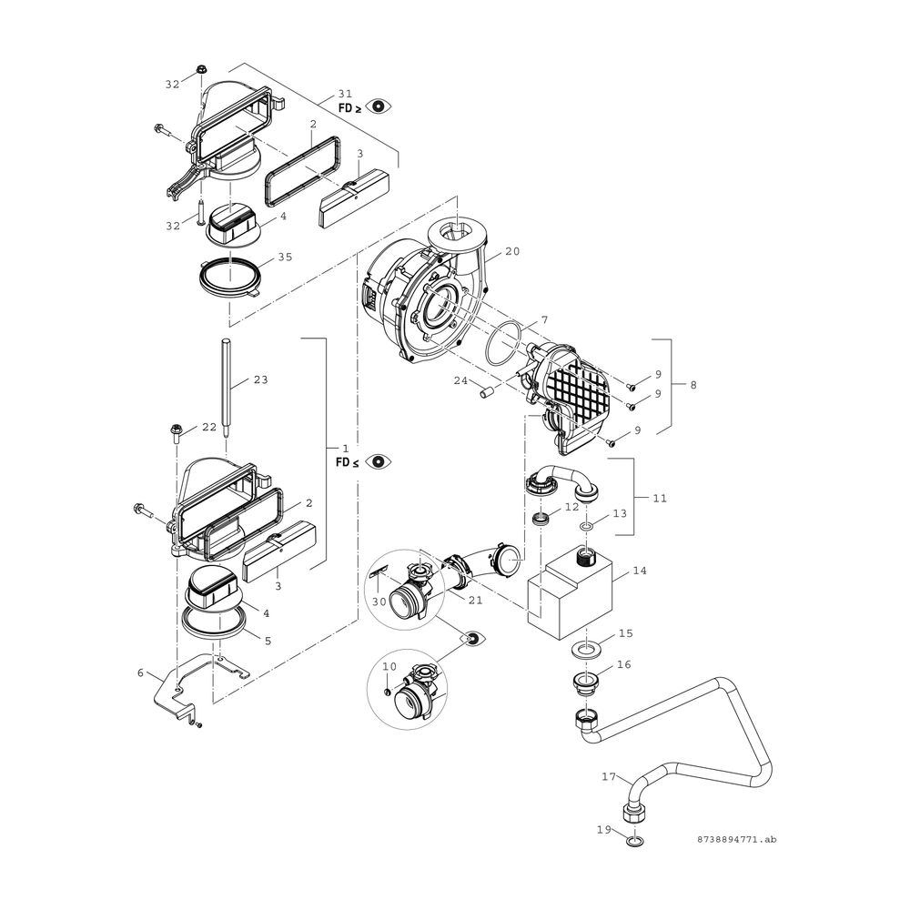 BOSCH Gas-Brennwertgerät, wandhängend Condens GC7000iW 35 C 23/21, weiß... JUNKERS-7736901101 4057749222176 (Abb. 5)