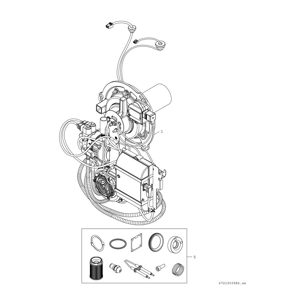 BOSCH Öl-Brennwertkessel, bodenstehend Olio Condens OC8000iF 25, 1009x600x643... JUNKERS-8738808140 4062321613730 (Abb. 6)