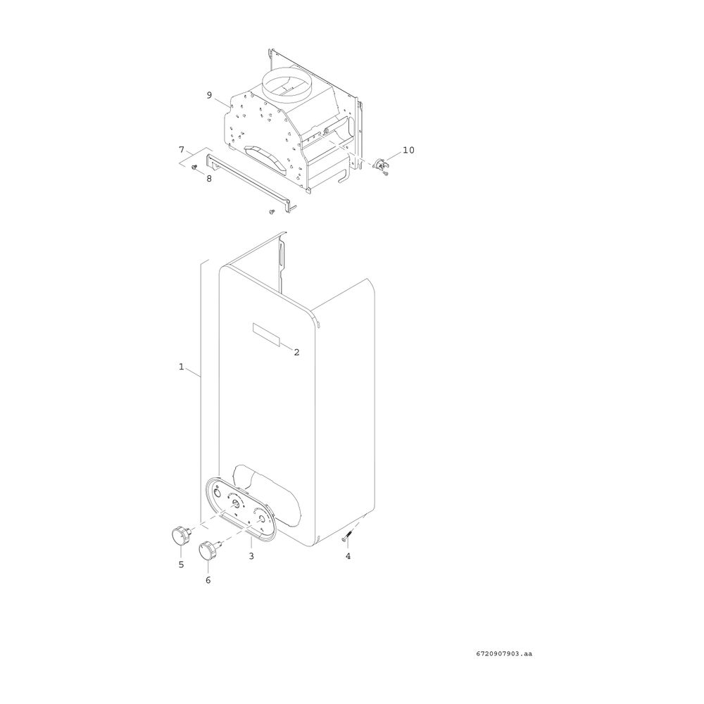 BOSCH Gas-Durchlaufwarmwasserbereiter Therm 4300 T4304 14 R 23, 655x350x225... JUNKERS-7736506257 4062321492908 (Abb. 3)