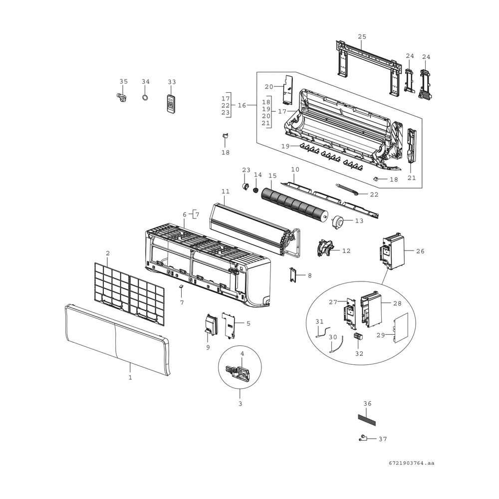 BOSCH Klimagerät CL3000iU W 53 E, Split Inneneinheit, 321x971x228, 5,3 kW... JUNKERS-7733701568 4062321296100 (Abb. 3)