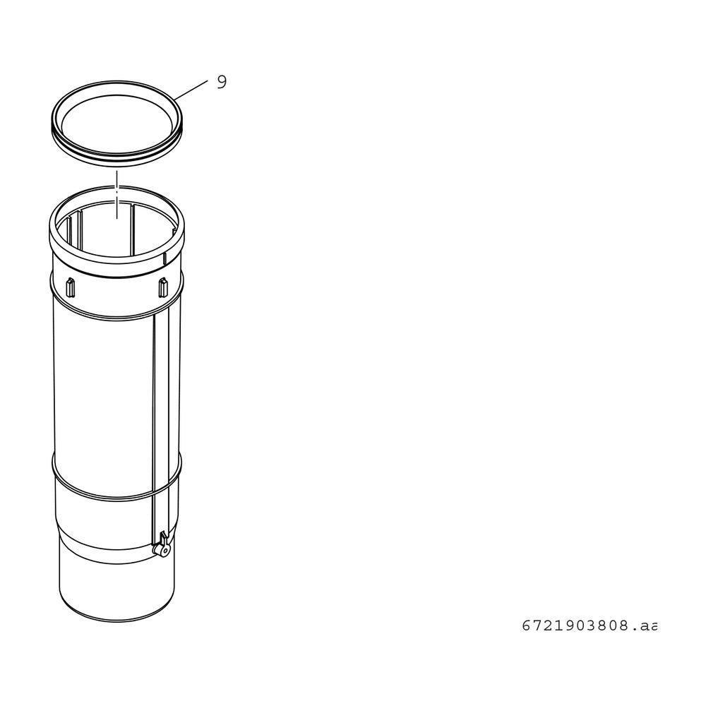 BOSCH Abgaszubehör FC-SO80 Schiebemuffe d:80mm, Länge: 300mm... JUNKERS-7738112730 4057749842848 (Abb. 2)