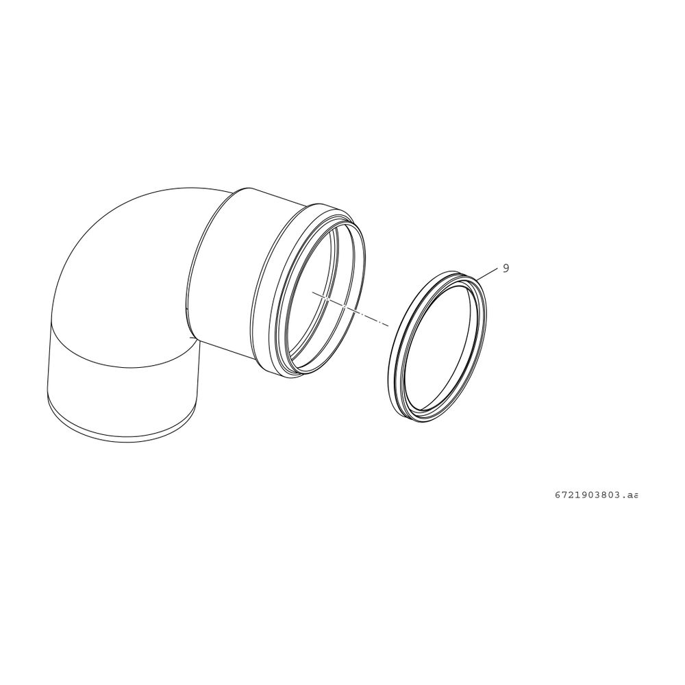 BOSCH Abgaszubehör FC-SE80-87 Abgasbogen 87 Gr, d:80mm... JUNKERS-7738112654 4057749777621 (Abb. 2)