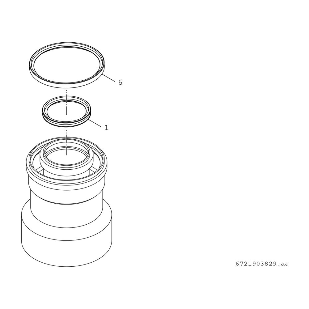 BOSCH Abgaszubehör FC-CO125 Reduzierung konz. von d:160 auf d:125... JUNKERS-7738113318 4062321260453 (Abb. 2)