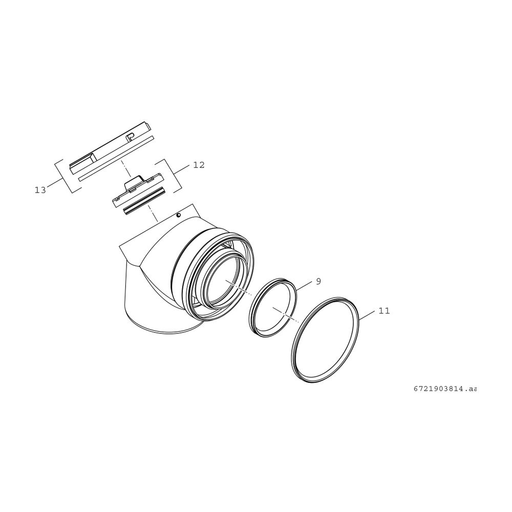 BOSCH Abgaszubehör FC-CER80-87 Doppelrohrbogen Prüföffnung, d:80/125 mm... JUNKERS-7738112665 4057749778109 (Abb. 2)