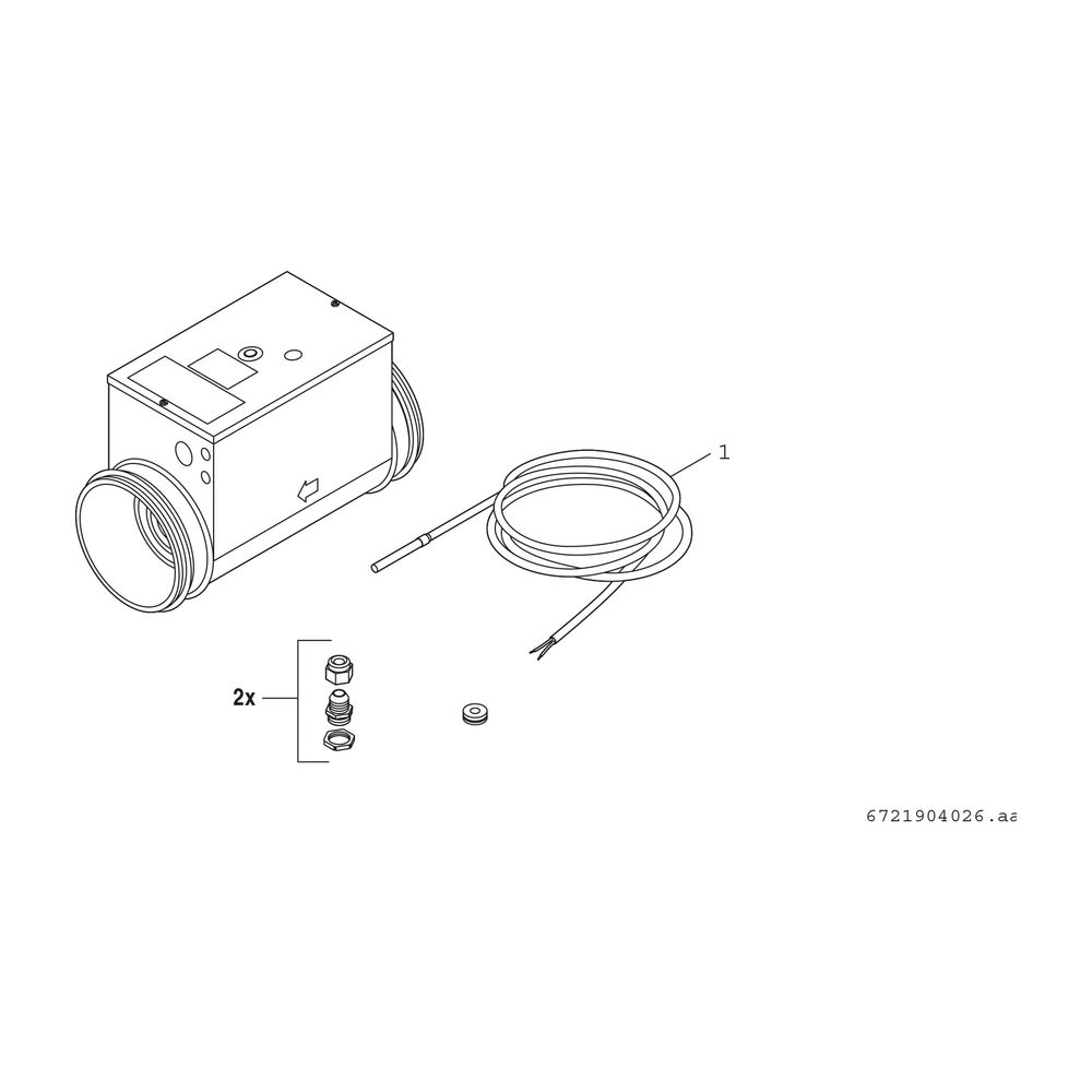 Bosch Elektrisches Nachheizregister HRE-A 100-600 mit Speicherfühler, für Wohnungsl... JUNKERS-7738112473 4057749904331 (Abb. 2)