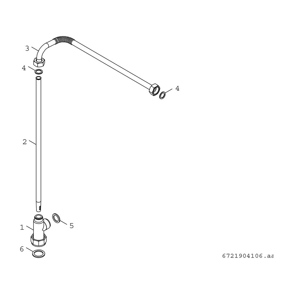 BOSCH Installationszubehör DHW L/R CIRC Zirkulationsrohr für OC8000iFM... JUNKERS-8732931177 4062321318581 (Abb. 2)