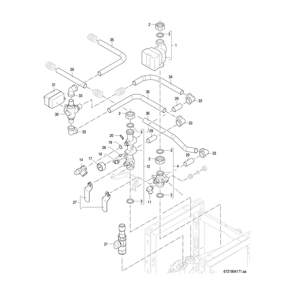 BOSCH Gas-Brennwertgerät, wandhängend GC7000 WP 70 23, 980x520x469... JUNKERS-7736701647 4057749761996 (Abb. 10)